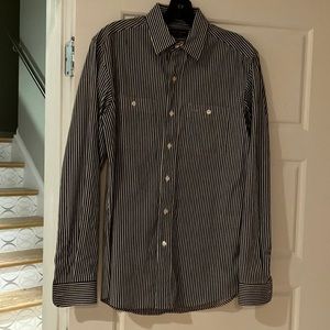 Auth Ralph Lauren PURPLE LABEL stretch striped dress shirt, its just puurfect! S